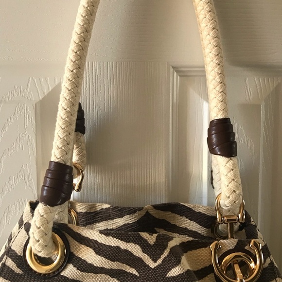 Michael Kors Marina Anchor Zebra Print Bag - Picture 11 of 11